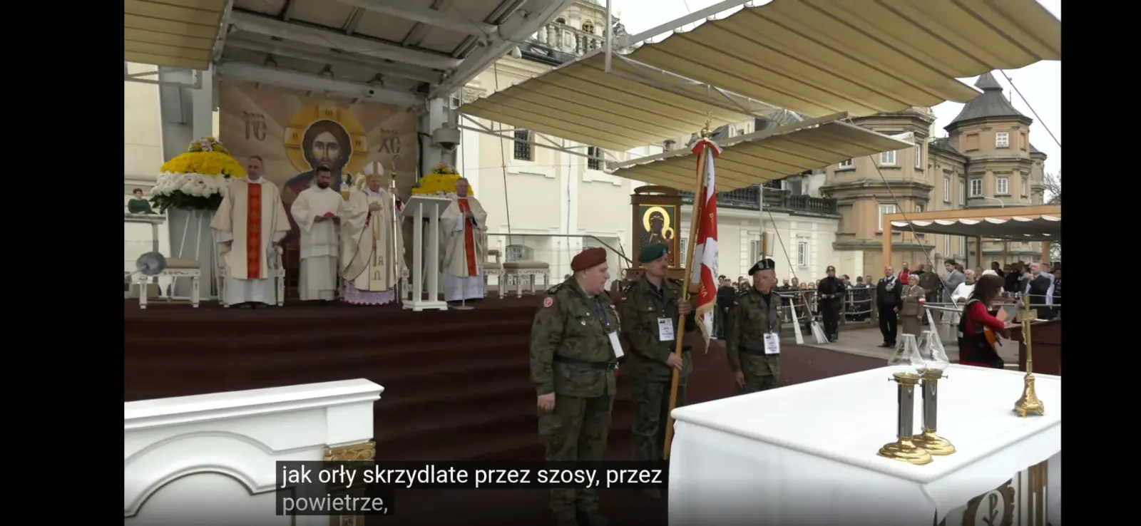 Poczet sztandarowy Batalionu AK Radoszyce im. Majora Hubala