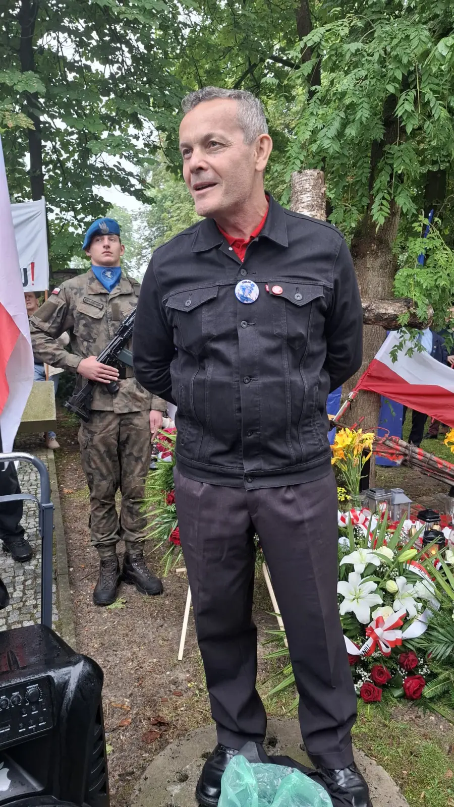 Jerzy Garbacz ze Społecznego Komitetu Budowy Pomnika Wołyńskiego akcentował ważne okoliczności mordu na Polakach