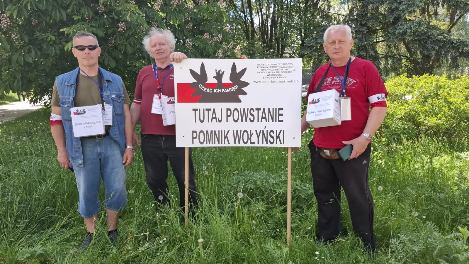 Zbiórka w miejscu lokalizacji Pomnika Wołyńskiego - miniatura 3